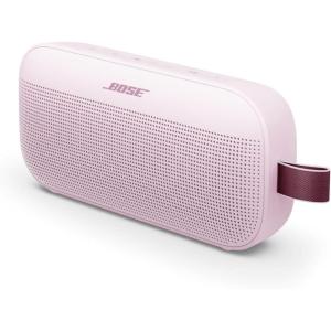imageBose SoundLink Flex Bluetooth Speaker 2nd Gen  Portable Outdoor Speaker with HiFi Audio Waterproof and Dustproof USBC Up to 12 Hours Battery Life Fog Grey  Limited Edition ColorPetal Pink