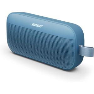 imageBose SoundLink Flex Bluetooth Speaker 2nd Gen  Portable Outdoor Speaker with HiFi Audio Waterproof and Dustproof USBC Up to 12 Hours Battery Life Fog Grey  Limited Edition ColorBlue Dusk